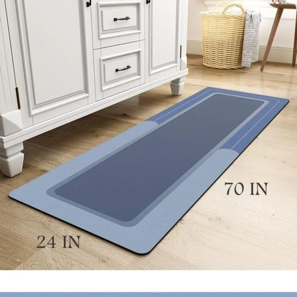 New Bath Mat Rug Long Non Slip Super Absorbent Bathroom Runner Stain Resistant